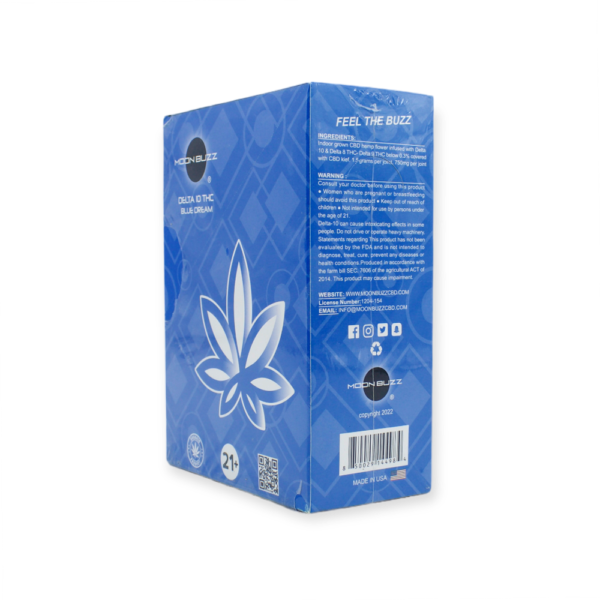 MOON BUZZ 1500MG DELTA 10 PRE-ROLL - BLUE DREAM - Image 2