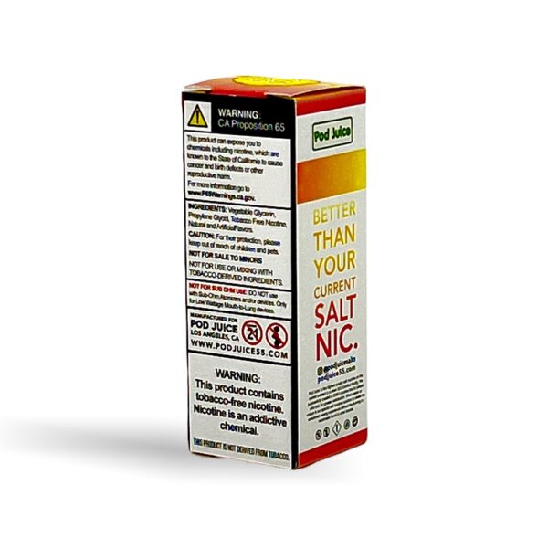 POD SALT NIC 30ML JUICE 35MG  FREEZE - PINEAPPLE LEMONADE SLUSHY - Image 2
