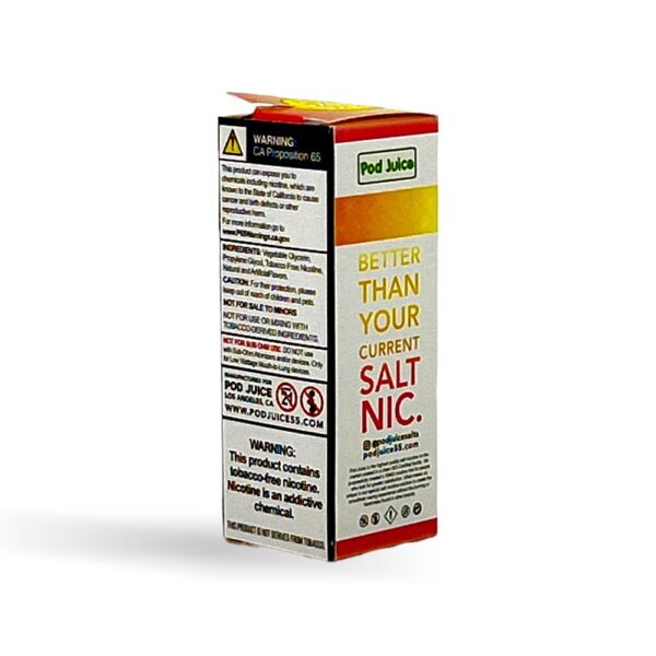 POD SALT NIC 30ML JUICE 55MG FREEZE - PINEAPPLE LEMONADE SLUSHY - Image 2