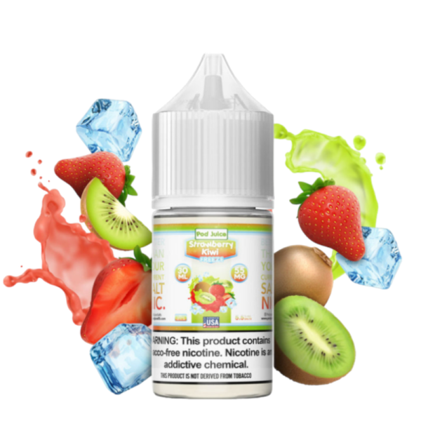 POD SALT NIC 30ML JUICE 55MG FREEZE - STRAW KIWI