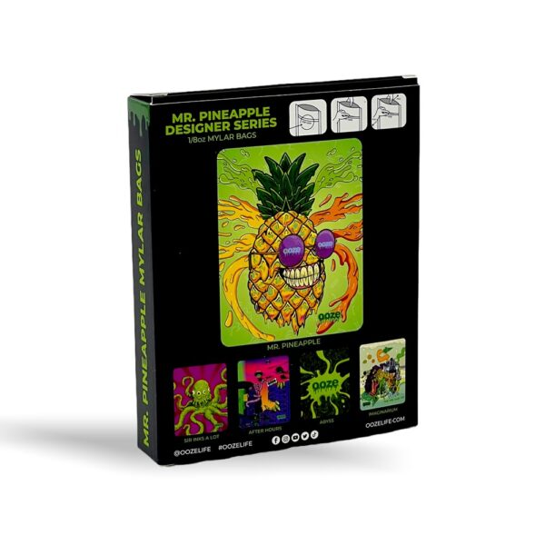 OOZE MYLAR BAG 10CT - MR. PINEAPPLE - Image 2