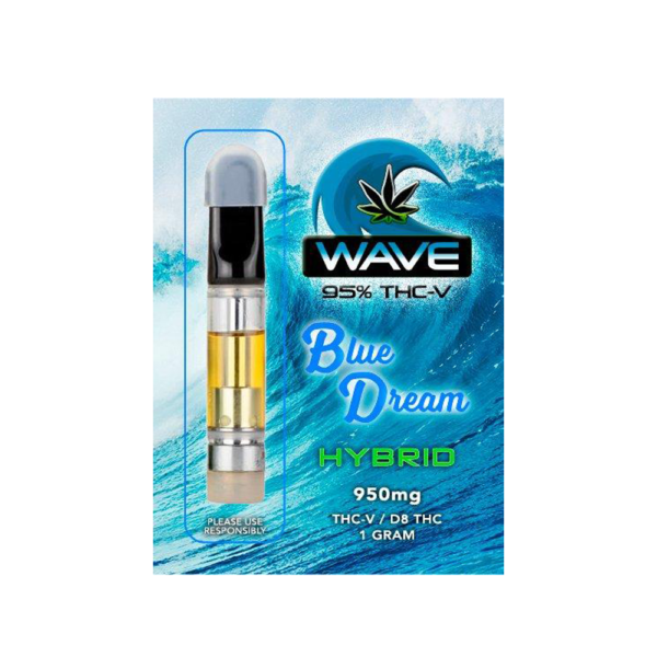 WAVE THC-V D8 CARTRIDGE 1G HYBRID - BLUE DREAM