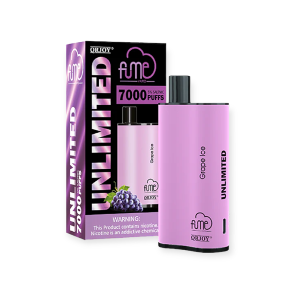 FUME UNLIMITED 5% SALT NIC DISPOSABLE - GRAPE ICE