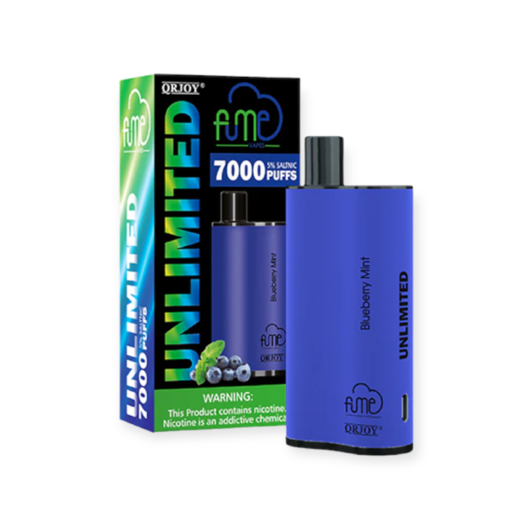 FUME UNLIMITED 5% SALT NIC DISPOSABLE - BLUEBERRY MINT