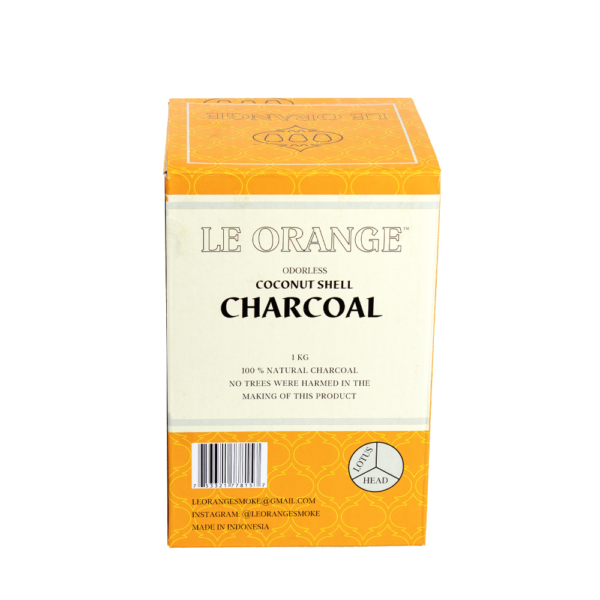LE ORANGE LOTUS HEAD  1KG COCONUT CHARCOAL  - SILVER - Image 2