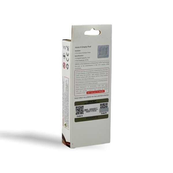 SMOK NOVO 4 EMPTY REPLACEMENT POD CARTRIDGE- TRANSPARENT - Image 2