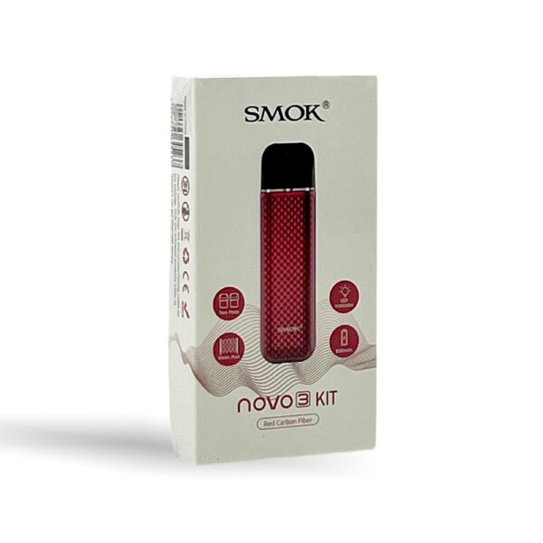 SMOK NOVO 3 KIT - RED CARBON FIBER