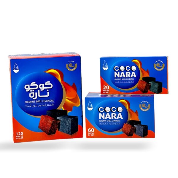 COCO NARA 60 PCS COCONUT SHELL CHARCOAL