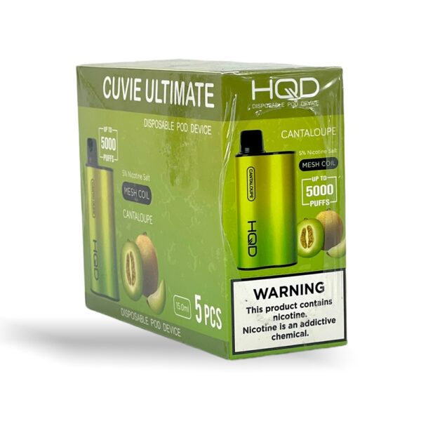 HQD CUVIE ULTIMATE 5% DISPOSABLE - CANTALOUPE - Image 2
