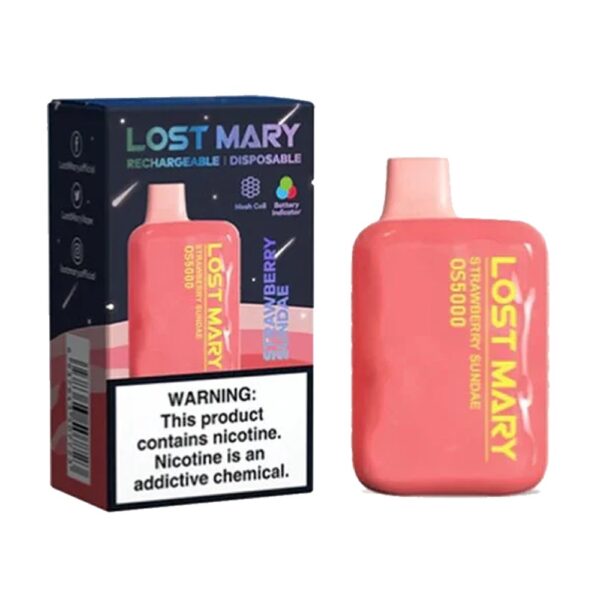LOST MARY OS5000 5% SALT NIC DISPOSABLE - STRAWBERRY MANGO