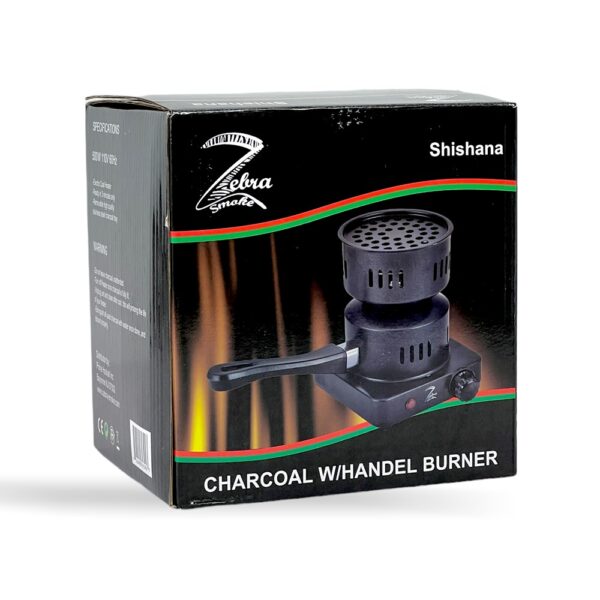 ZEBRA  COIL BURNER W/ HANDLE - SHISHANA