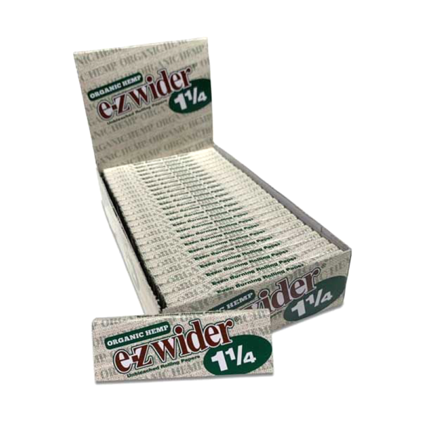 EZ WIDER ORGANIC HEMP 1 1/4 ROLLING PAPERS