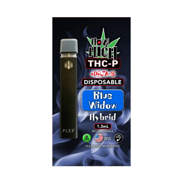 HOW HIGH THC- P D8 DISPOSABLE - BLUE WIDOW