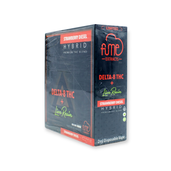 FUME LIMITED D8-THC 2ML DISPOSABLE HYBRID - STRAWBERRY DIESEL - Image 2