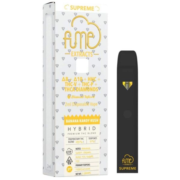 FUME SUPREME 2ML DISPOSABLE HYBRID - BANANA KANDY KUSH