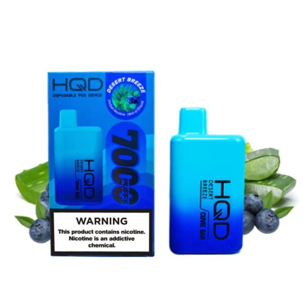 HQD CUVIE BAR 5% NIC DISPOSABLE - DESERT BREEZE