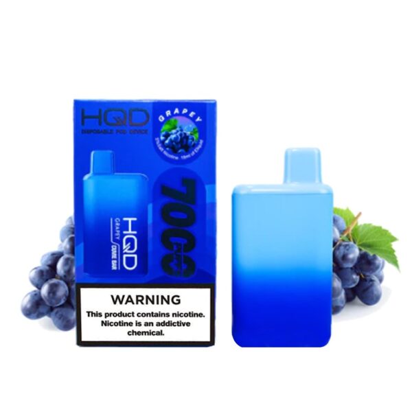 HQD CUVIE BAR 5% NIC DISPOSABLE - GRAPEY
