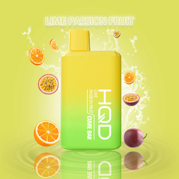 HQD CUVIE BAR 5% NIC DISPOSABLE - LIME PASSION FRUIT - Image 2