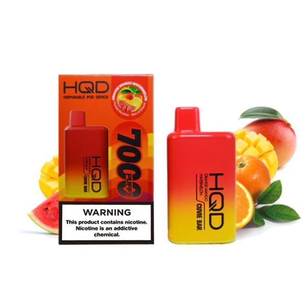 HQD CUVIE BAR 5% NIC DISPOSABLE - ORANGE MANGO WTRMLN