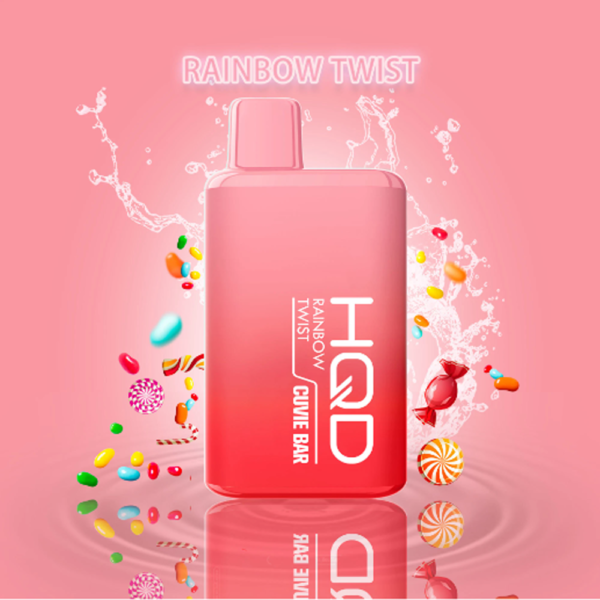 HQD CUVIE BAR 5% NIC DISPOSABLE - RAINBOW TWIST - Image 2