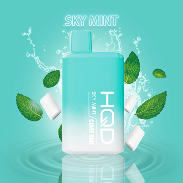 HQD CUVIE BAR 5% NIC DISPOSABLE - SKY MINT - Image 2