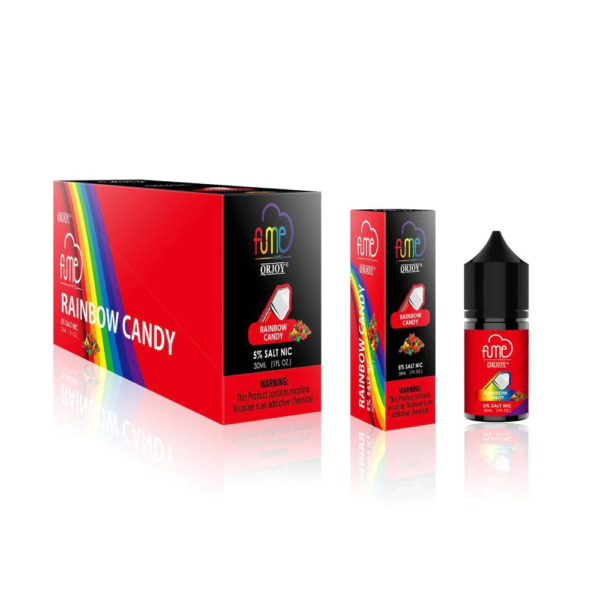 FUME 5% SALT NIC 30ML JUICE - RAINBOW CANDY - Image 2