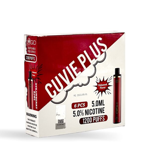 HQD CUVIE PLUS 5% NIC DISPOSABLE - STRAW KIWI - Image 2
