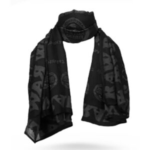 RAW FASHION SCARF – BLACK ON BLACK