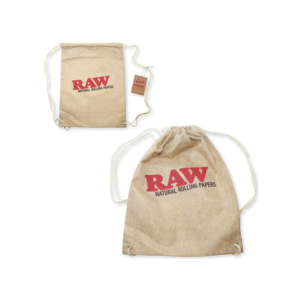 RAW DRAWSTRING BAG – TAN