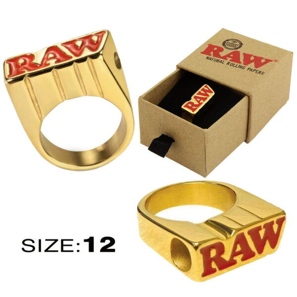 RAW SMOKE GOLD RING FINISH SIZE 12