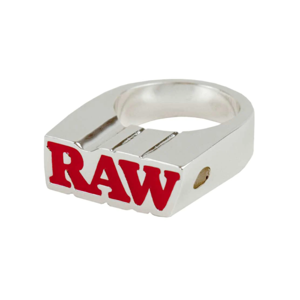 RAW SMOKE SILVER RING FINISH SIZE 10 - Image 2