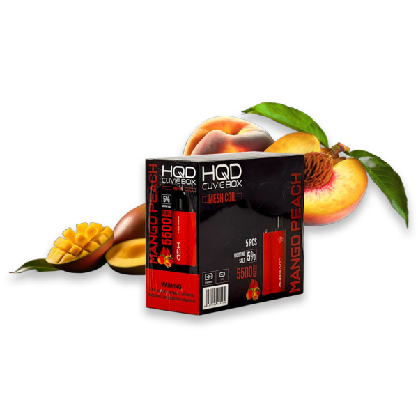 HQD CUVIE BOX 5% DISPOSABLE - MANGO PEACH