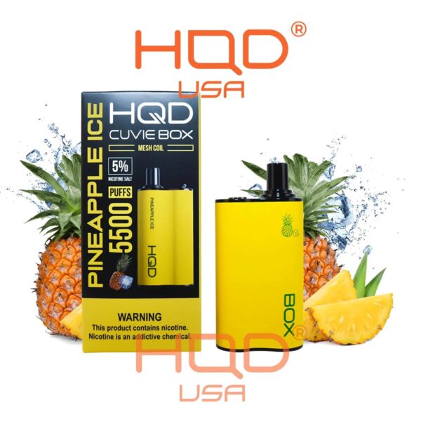 HQD CUVIE BOX 5% DISPOSABLE - PINEAPPLE ICE - Image 2