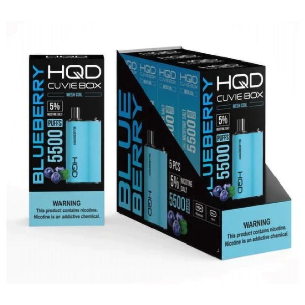 HQD CUVIE BOX 5% DISPOSABLE - BLUEBERRY