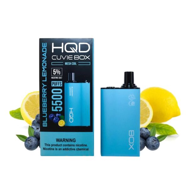 HQD CUVIE BOX 5% DISPOSABLE - BLUEBERRY LEMONADE