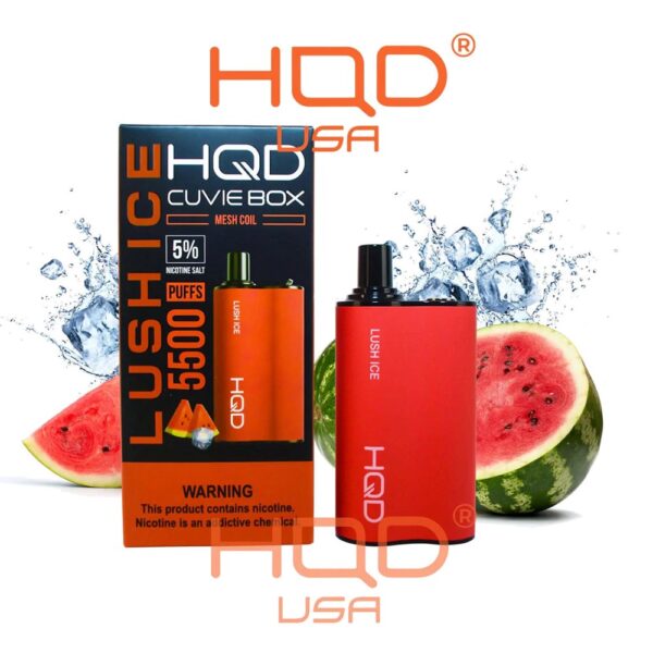 HQD CUVIE BOX 5% DISPOSABLE - LUSH ICE - Image 2