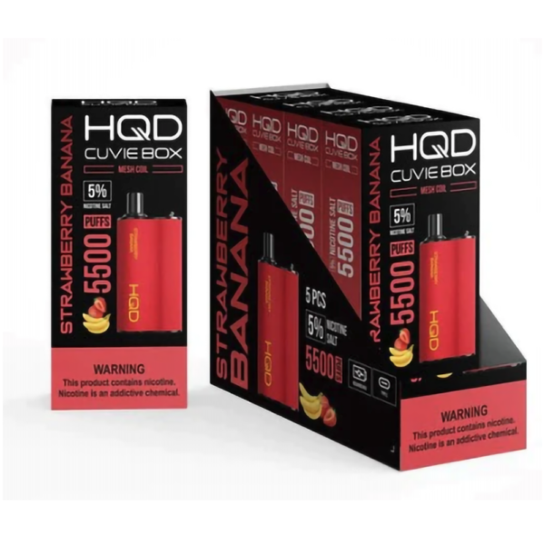 HQD CUVIE BOX 5% DISPOSABLE - STRAW BANANA