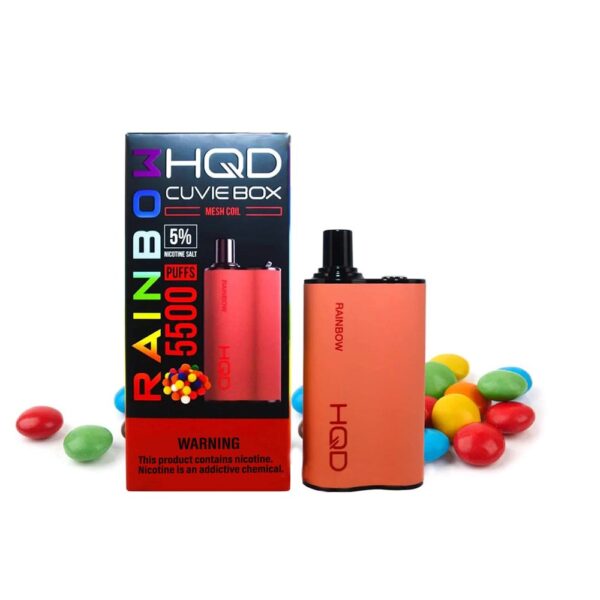 HQD CUVIE BOX 5% DISPOSABLE - RAINBOW