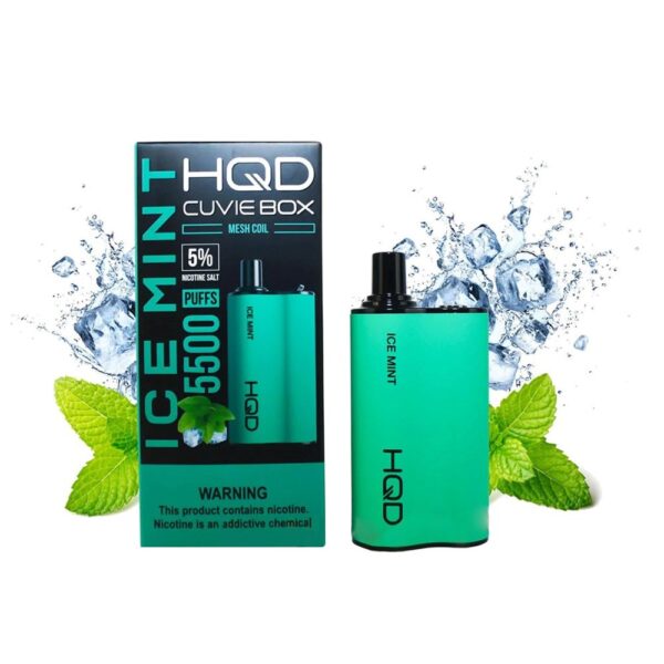 HQD CUVIE BOX 5% DISPOSABLE - ICE MINT