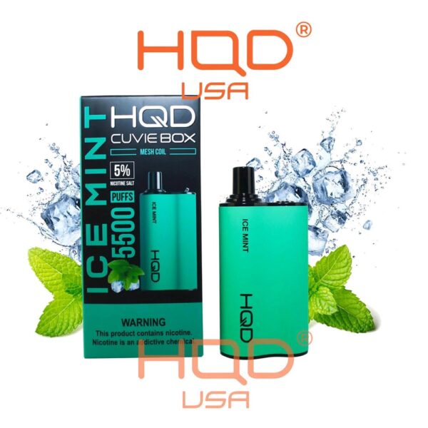 HQD CUVIE BOX 5% DISPOSABLE - ICE MINT - Image 2