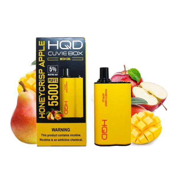 HQD CUVIE BOX 5% DISPOSABLE - HONEY CRISP APPLE