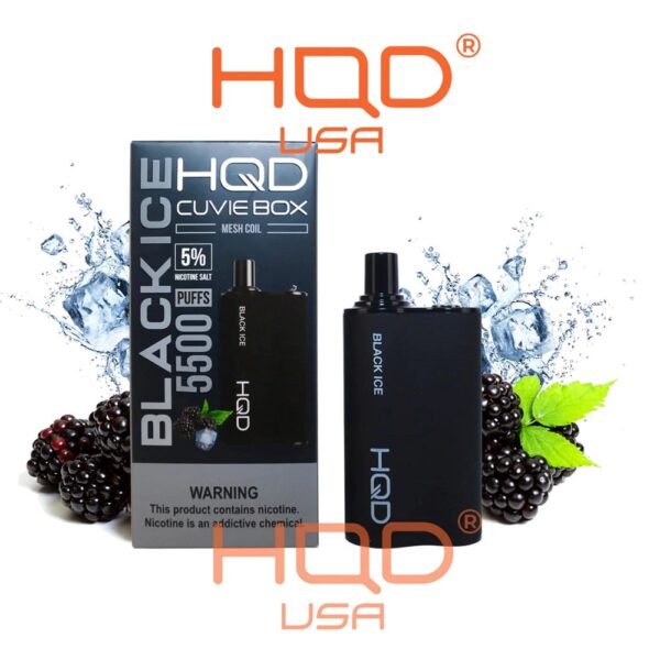 HQD CUVIE BOX 5% DISPOSABLE - BLACK ICE - Image 2