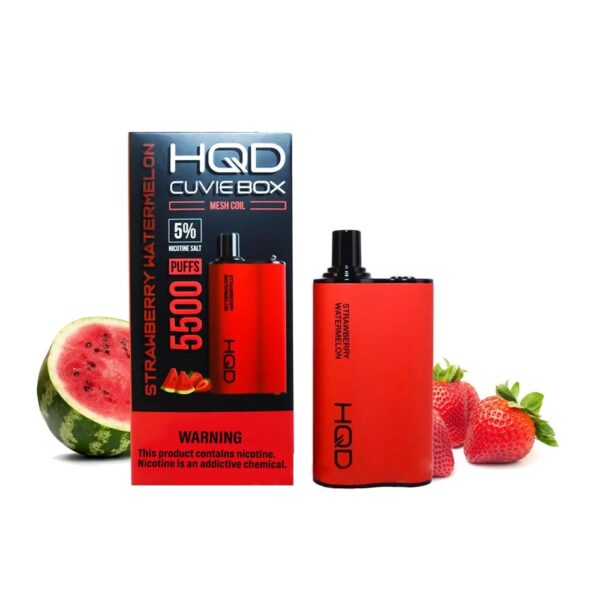 HQD CUVIE BOX 5% DISPOSABLE - STRAW WTRMLN
