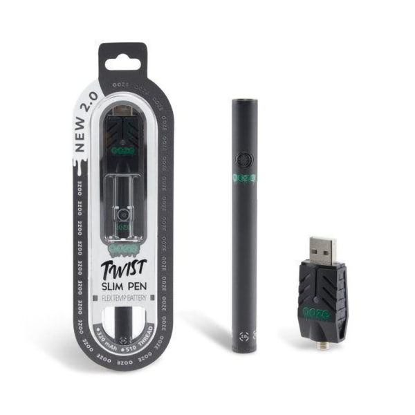 OOZE TWIST SLIM FLEX TEMP 2.0 PEN - PANTHER BLACK
