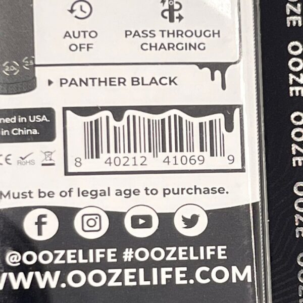 OOZE TWIST SLIM FLEX TEMP 2.0 PEN - PANTHER BLACK - Image 3