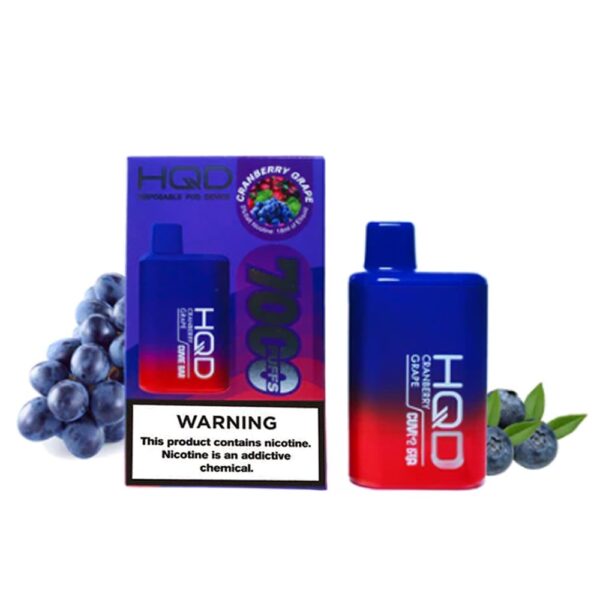 HQD CUVIE BAR 5% NIC DISPOSABLE  - CRNBRY GRAPE