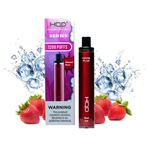 HQD CUVIE PLUS 5% NIC DISPOSABLE - RED ICE