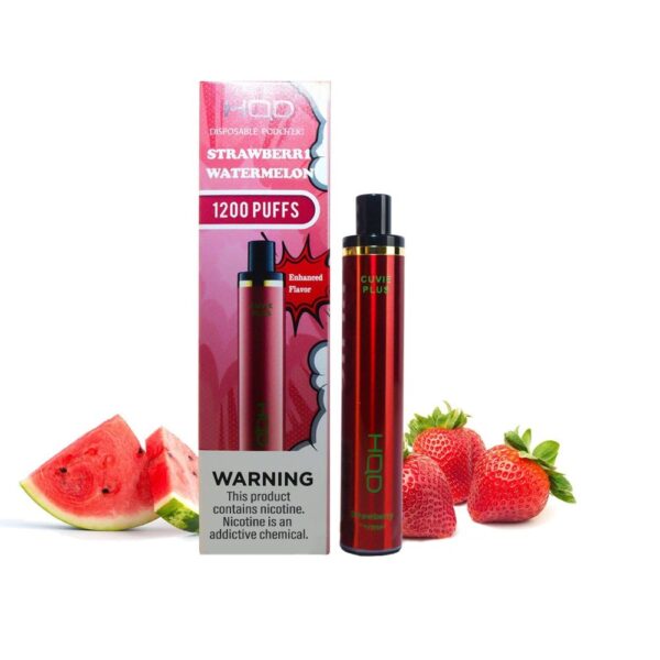 HQD CUVIE PLUS 5% NIC DISPOSABLE - STRAW WTRMLN
