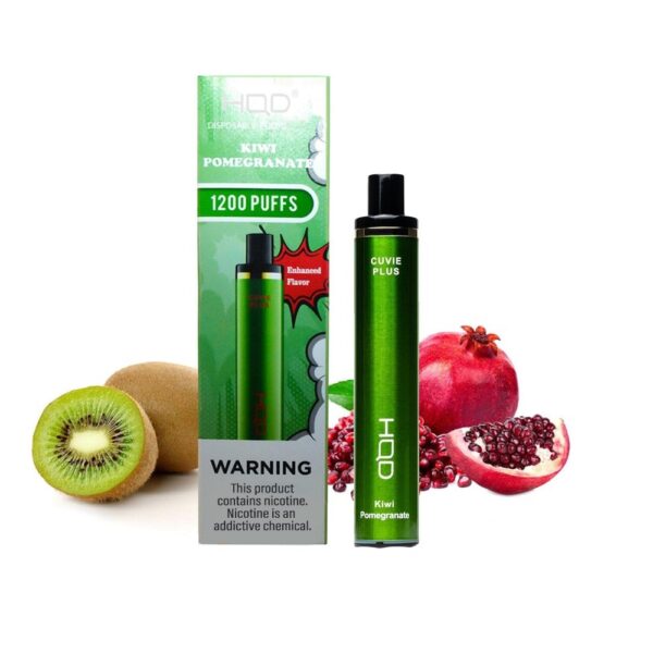 HQD CUVIE PLUS 5% NIC DISPOSABLE - KIWI POMEGRANATE