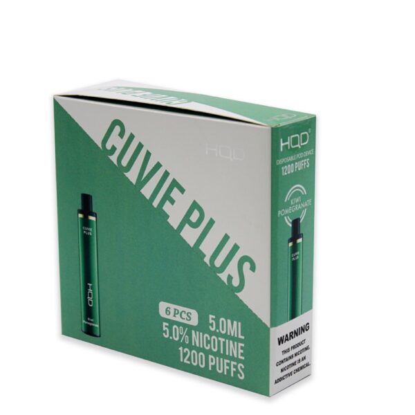 HQD CUVIE PLUS 5% NIC DISPOSABLE - KIWI POMEGRANATE - Image 2